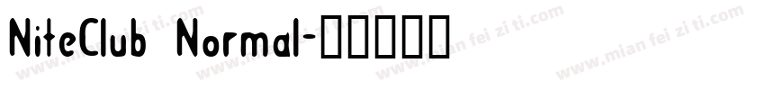 NiteClub Normal字体转换